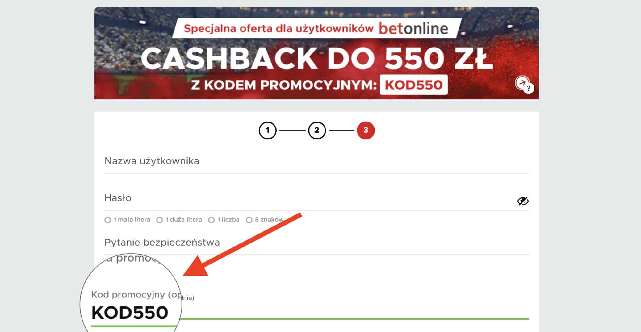 Betclic kod promocyjny. KOD550 - kasa na start to nawet 550 PLN! Jedyny taki cashback w Polsce!